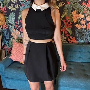 Black Mini, white collar